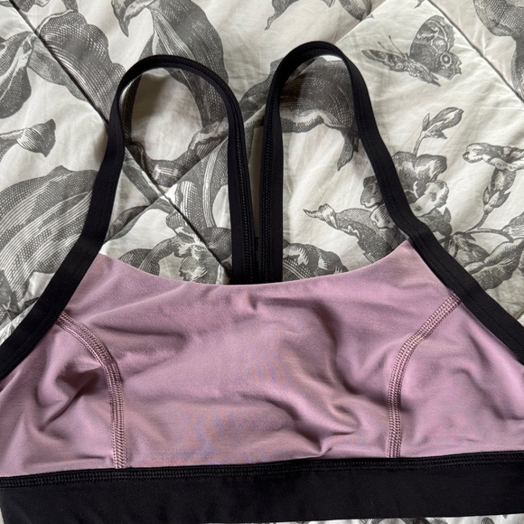 lululemon athletica Other - Lululemon Purple and Black Keyhole Sports Bra